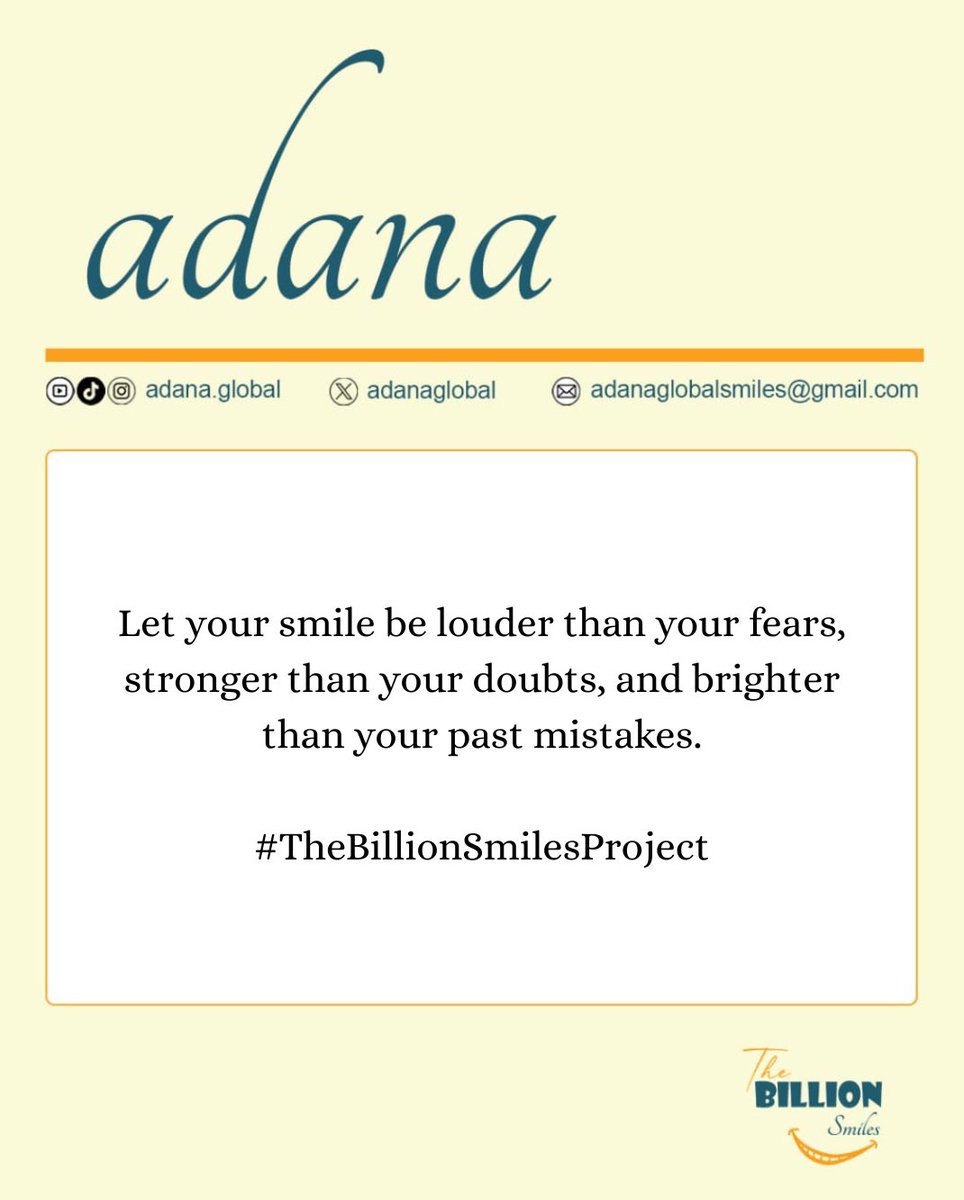adanaglobal's tweet photo. #TheBillionSmilesProject 
#Adanaglobal 
#Hope 
#Joy https://t.co/PPckCmFdtX