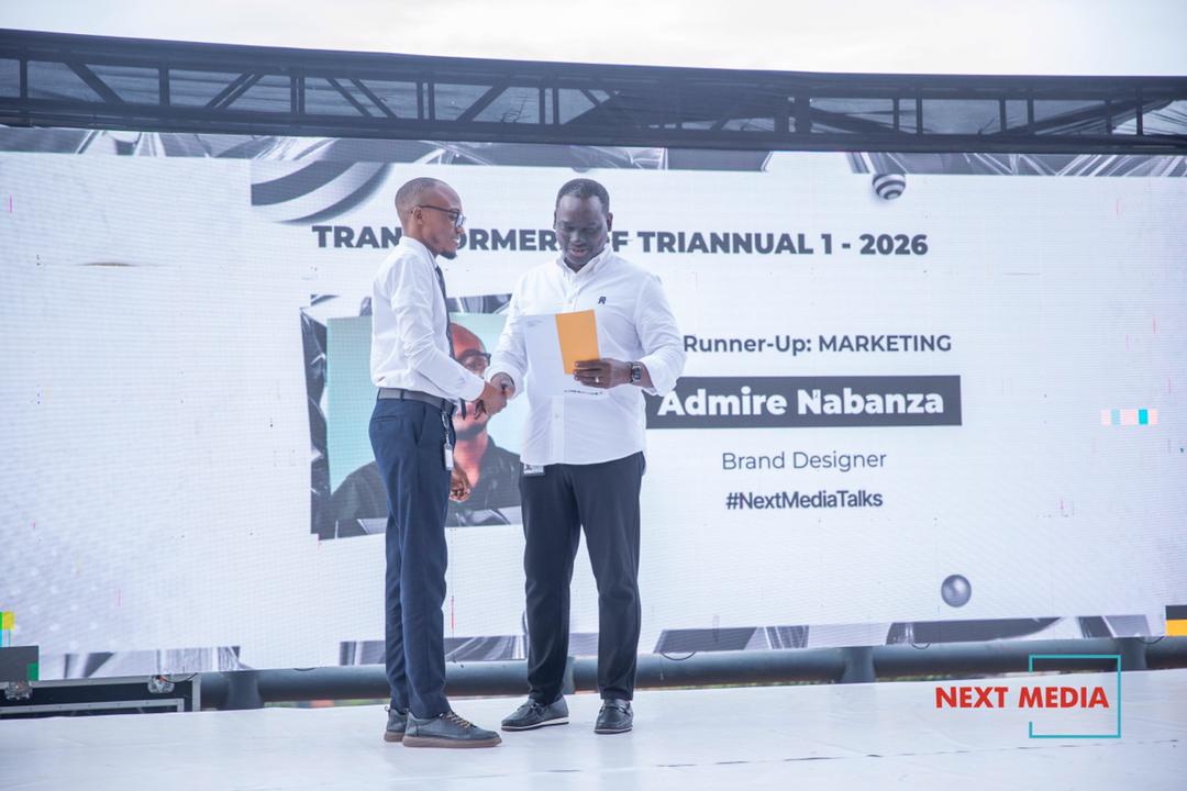 AdmireNabanza's tweet photo. Transformer of the Triannual 1 → First Runner Up. Quiet work, loud God. 🤭 
 
Thank you, incredible @nextmediaug, @nbstv , @NextComm_1  Team! 

#ExecuteToDominate #NextMediaUG #NextMediaTalks #AdmireNabanza https://t.co/ejrk4lJT1T