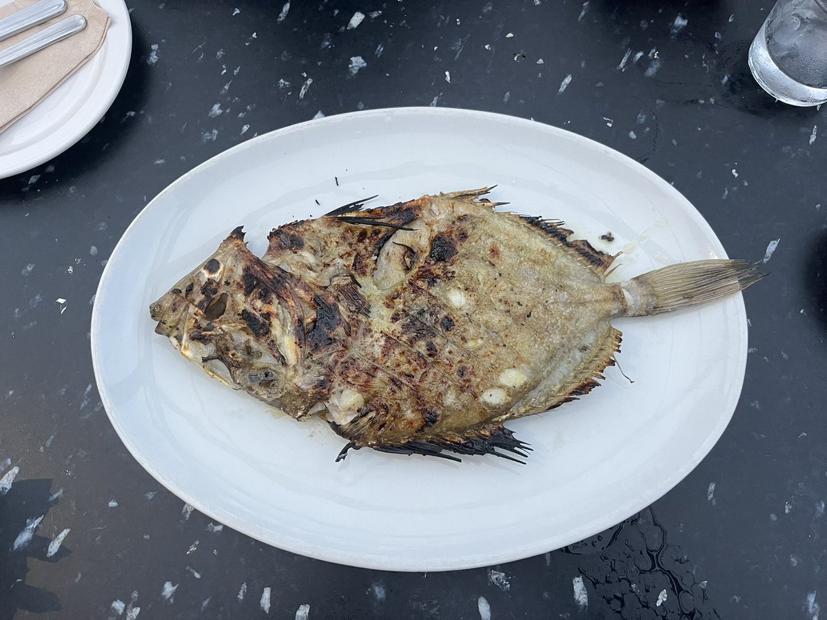omnchaaan's tweet photo. 3連休のコーンウォール旅行最高だった🤤
初めて名前を聞いたJohn Dory🐟も、何故か食わず嫌いだったアンコウもその他の前菜もとても美味しかった。
予約時間の少し前に無事に雨がやみ、テラス席からの眺めを満喫🌊🌙 https://t.co/3P8CcMYBqQ