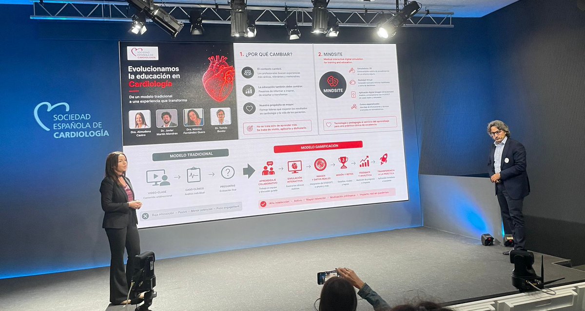 MInDSiTE_SLP's tweet photo. Esta semana presentamos en #LearningHub de @secardiologia nuestra oferta formativa: aplicaciones digitales, simuladores para técnicas de intervencionismo cardiovascular y realidad virtual.

Gracias a @almucastro01 y @Monicaferqu por la confianza. https://t.co/2b0HDcCzYL