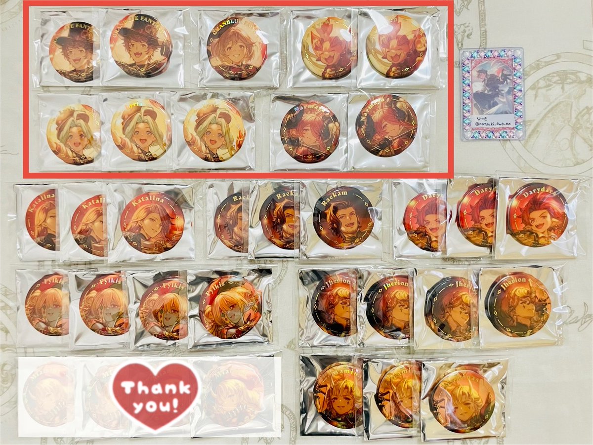 グラブル　サンダルフォン ルシフェル チェンジング　缶バッジ グランブルーファンタジー ふぉーちゅん☆缶バッジ Chu シリーズ | か