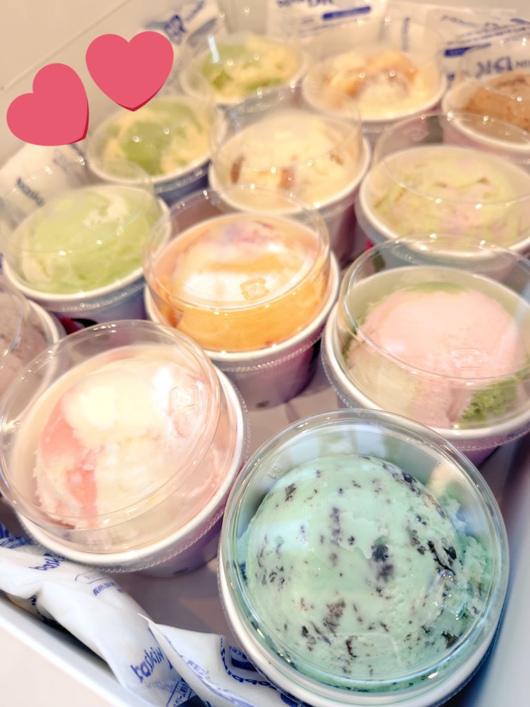 アイスクリームママ 母の日 イブ楽しませてもらってます🙌💞 チョコミントもお迎えしました