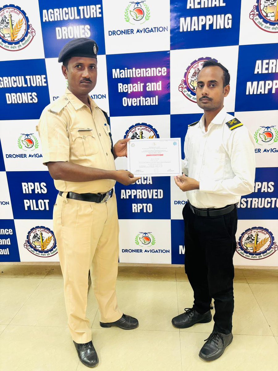 DronierAVIGATIO's tweet photo. Well done RPF candidates, now you are proud RPC holders too. We @DronierAVIGATIO  are honored to train with youContact us for Drone Training, MRO, DaaS at dronieravigation@gmail.com or call us at 📞9818098766 or 📞9718028897
#DroneTraining #DAPL_RPCAU #DAPL_MGUG #DAPL_ICAR_IISWC https://t.co/McWaVuSiQh