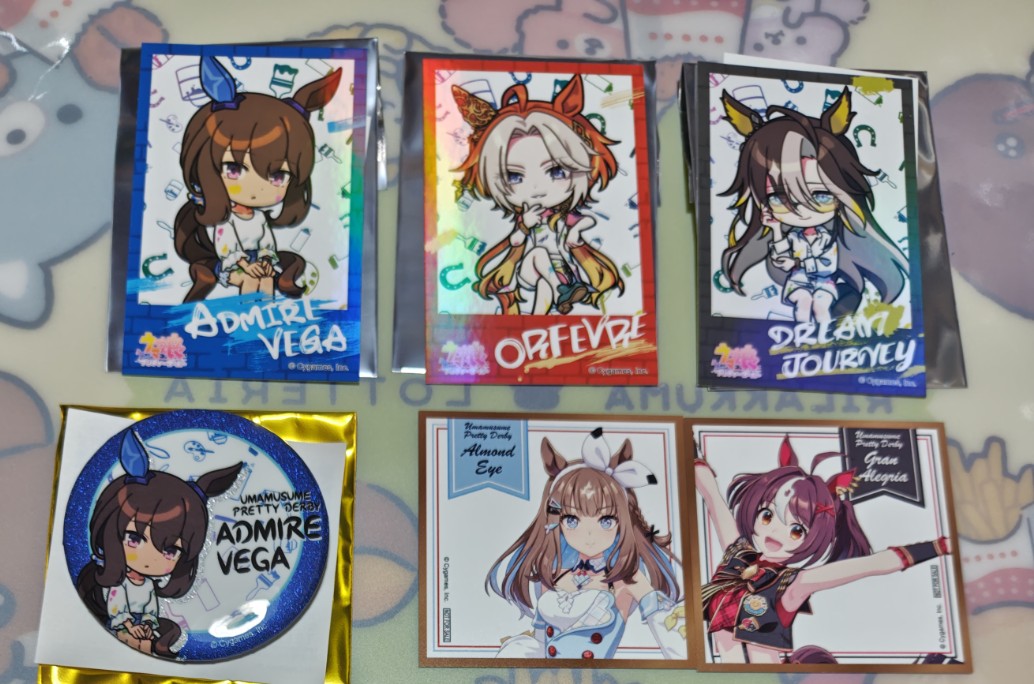 交換】ウマ娘 ナムコ ペインター スタイル グリッター缶バッジ