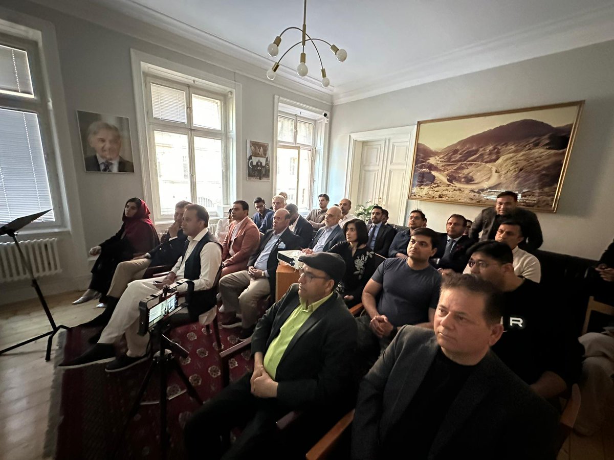 PakinSweden's tweet photo. A documentary chronicling the events leading to Operation Bunyan-un-Marsoos/ Marka -e- Haq was screened to resounding applause. Speakers paid rich tributes to the martyrs and Ghazis of Operation Bunyan-un-Marsoos and reiterated the collective commitment to defend the sovereignty, independence and integrity of our beloved motherland.