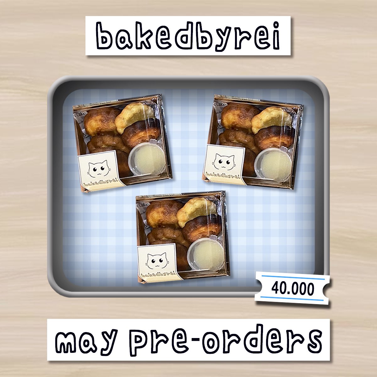 nwafiles's tweet photo. [HELP RT &amp; LIKE PLEASE]

₍^.  ̫ .^₎ bakedbyrei may batch!

thank you so much for the enthusiasm for last month's pre-order! aku buka lagi yaa PO BUTTER TTEOK untuk bulan ini, kalau ada yang minat boleh isi form dibawah ini! https://t.co/SNSpYARBZP