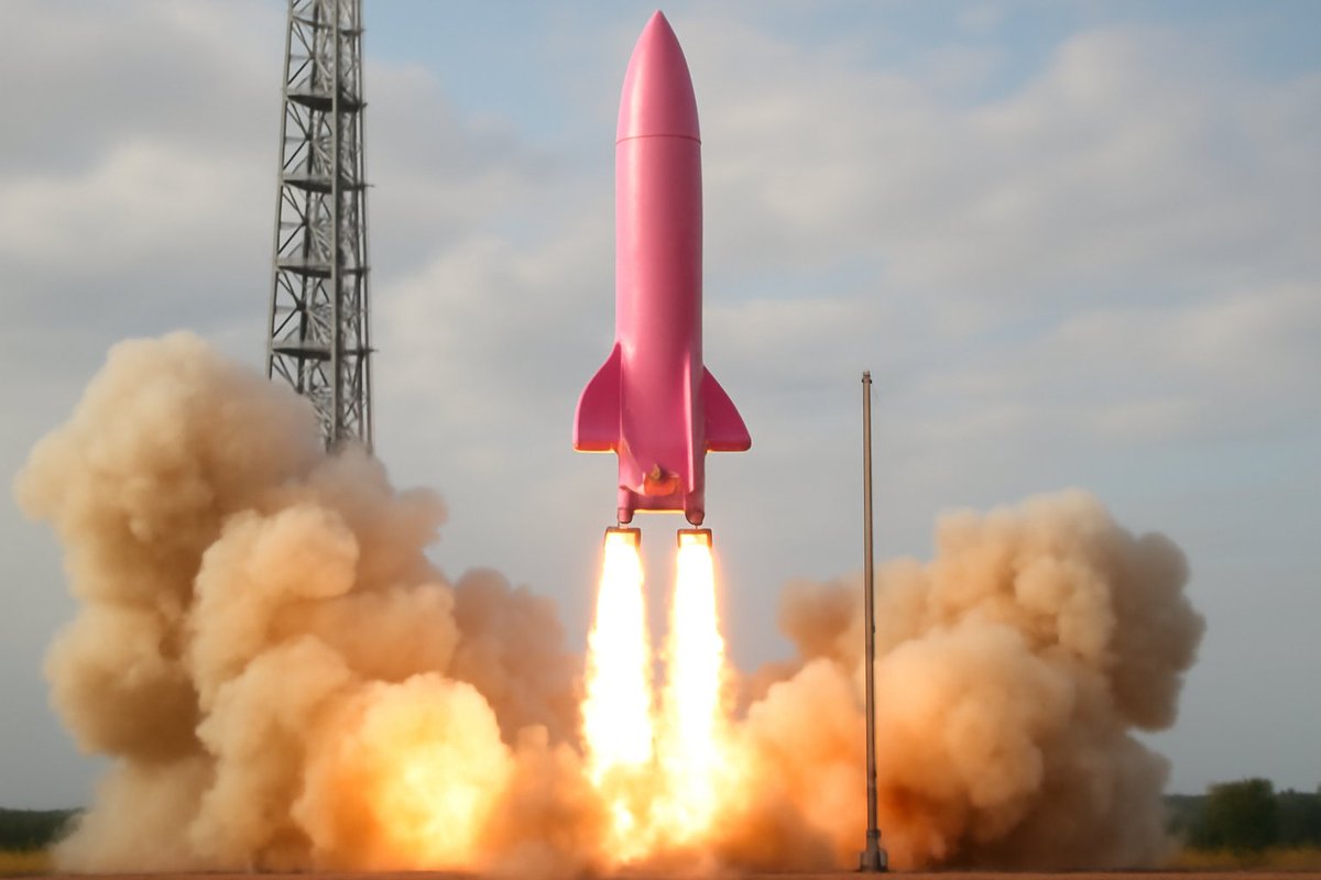 1984Bester's tweet photo. hey Elon, i wonder if there any spirit of nerd is left inside of ya. so why dont you paint some of your rockets pink just for kicks? i mean actually any colour will do))) https://t.co/n4qEfqqziS