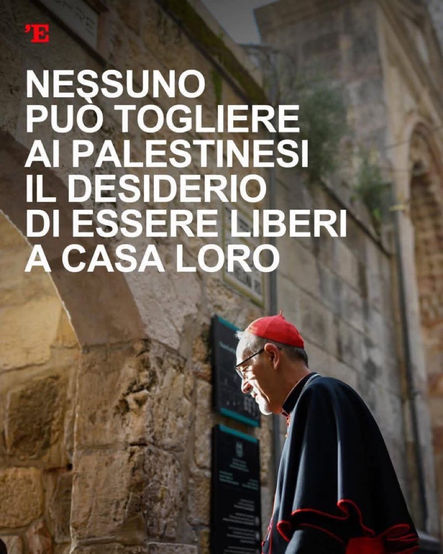 Giusto Pizzaballa. Hai ragione. 
Manca solo il riferimento ai diritti degli israeliani di sopravvivere.
