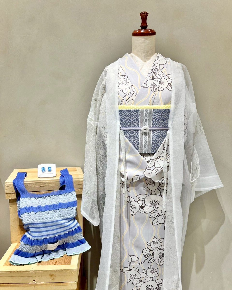 大塚呉服店の浴衣（セオアルファ）＋織り物調帯 大塚呉服店の浴衣（セオアルファ）＋織り物調帯