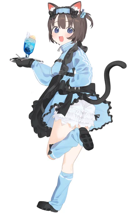 猫ジャージメイド(クリームソ-ダ)