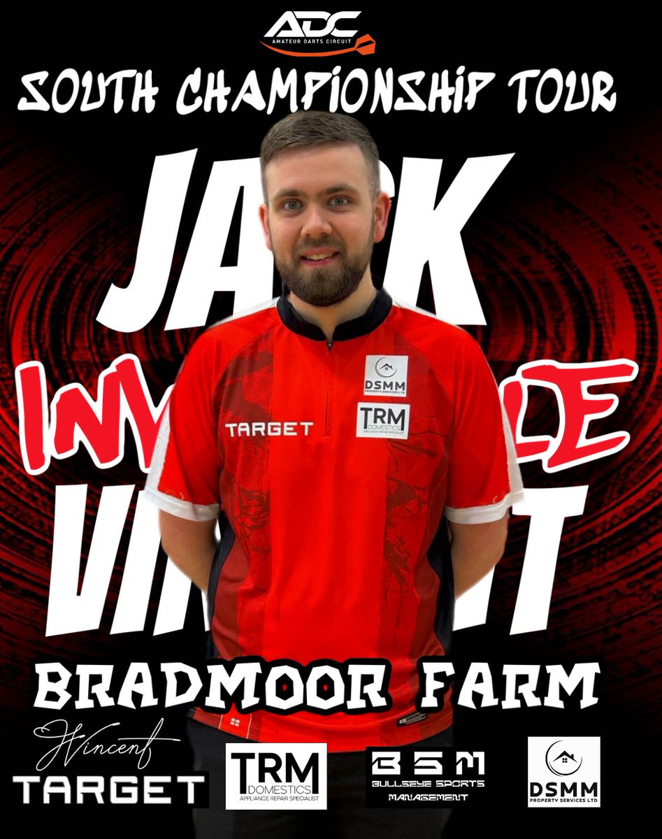 JCV180's tweet photo. Bradmoor Farm this weekend for the @dartscircuit South Championship Tour. Hoping for strong runs and a great weekend, appreciate all the support 🎯

@TargetDarts @BSMSports180 TRM Domestics @DunstableGlass https://t.co/1uWvzLzZ2C