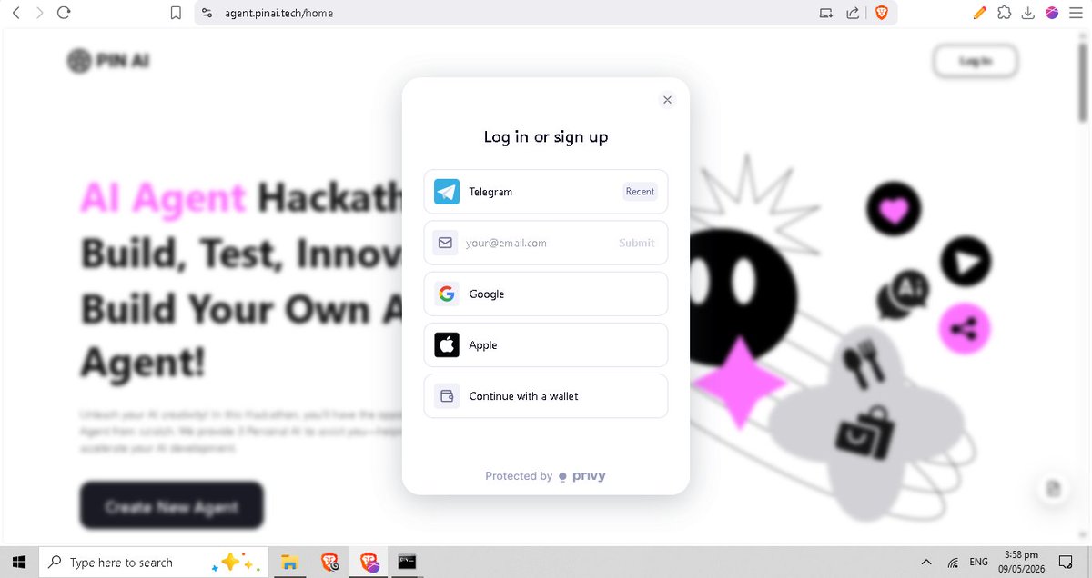 thirdy12356's tweet photo. Just tested the new way to register in PIN AI Agent Hub🔥

From login to full AI Agent in minutes.
Cleanest flow so far: Name, URL, Wallet + Description.

You registering yours? Let’s see
Build it on @pinai_io. 🏗️ https://t.co/akYzutvY6p