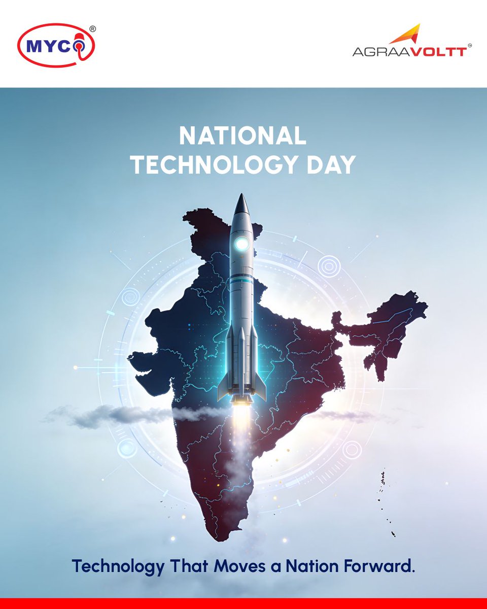 GroupMyco's tweet photo. Innovation, technology, and progress are shaping the future of a stronger nation.

This National Technology Day, we celebrate the power of technology that drives growth, safety, and transformation forward.

#NationalTechnologyDay #Technology #Technology #AgraaVoltt #MycoGroup https://t.co/cbO7H0PPD8