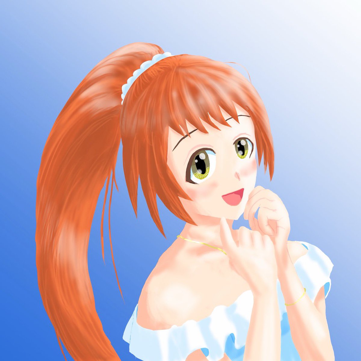 少し甘えてみせる #若林智香 ちゃんを描きました。 #imas_cg