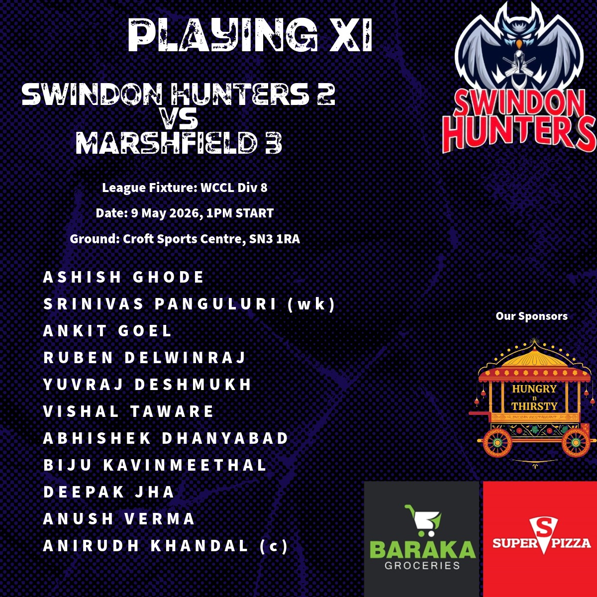 Swindon Hunters CC tweet media