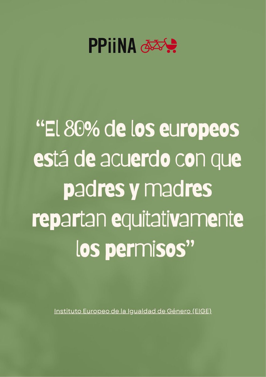 PPiiNA's tweet photo. 🇪🇺 En el #DíaDeEuropa recordamos que el 80% de la ciudadanía europea cree que madres y padres deben repartirse los permisos por igual.

En 🇪🇸España avanzamos, pero solo el 20% de los padres cuida en solitario a su bebé.

📢 Eliminemos las barreras a la #corresponsabilidad real. https://t.co/m0CFScf9qz