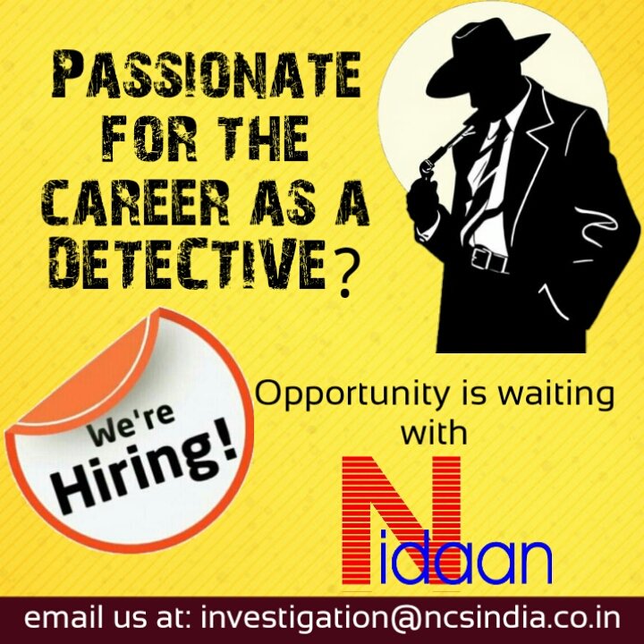 intelligence217's tweet photo. All India Limited Time Opportunity!!! 

#DetectiveServices #jobopportunity #locateamissingperson #spy #eye #jobalert #Jobsnearus #Jobsnearme #jobsnearyou #Naukri #jobs https://t.co/vwIoCerzl1