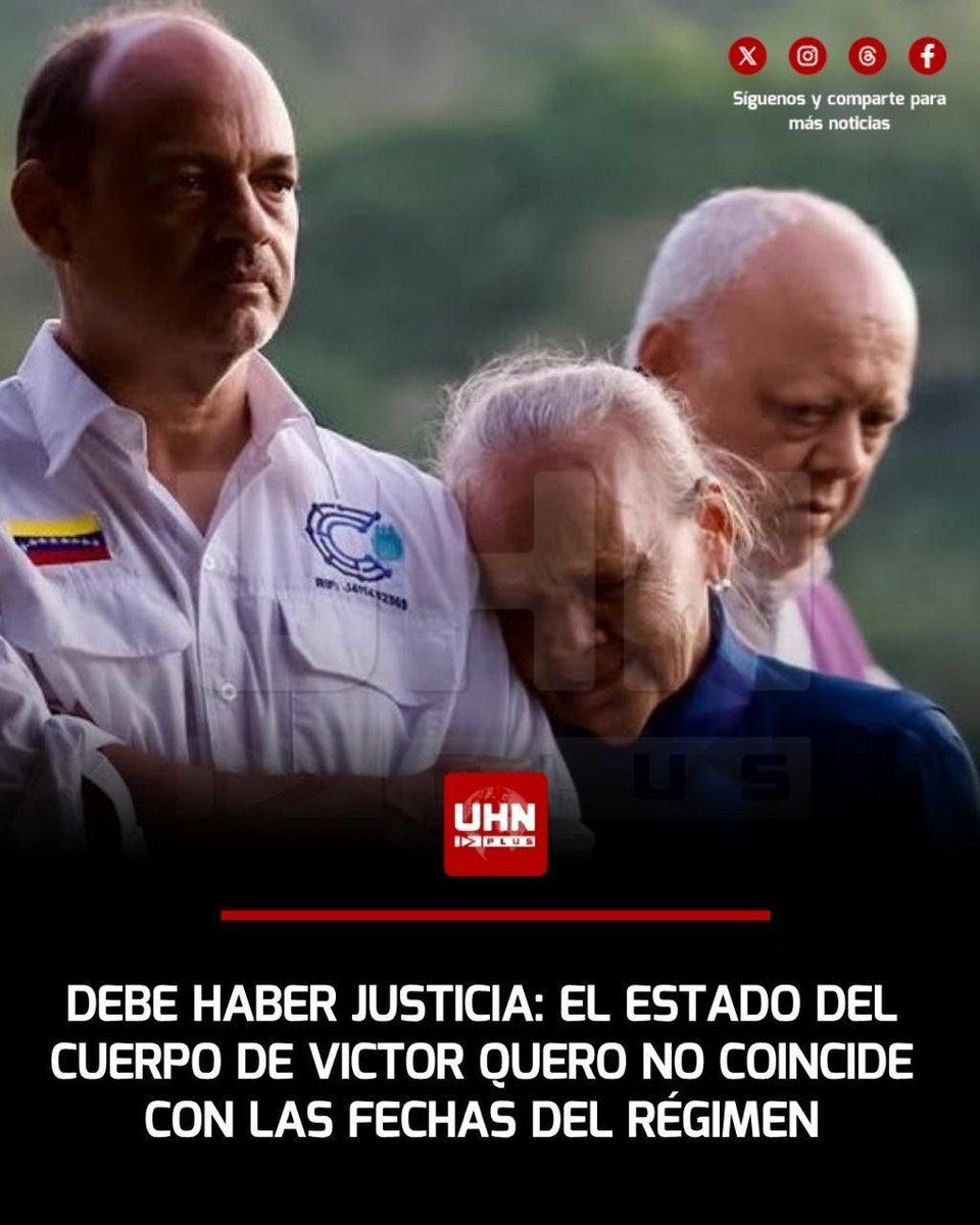 🇻🇪‼️| Víctor Quero fue desaparecido, torturado y asesinado por el régimen venezolano. Luego de meses sufriendo, su madre, Carmen Navas, pudo enterrarlo. Sin embargo la última información es que descomposición del cadáver coincidiría con las fechas dadas por el régimen.