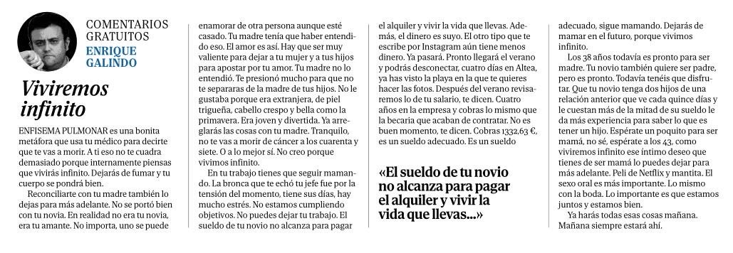 engalindo's tweet photo. VIVIREMOS INFINITO, estad tranquilos. 

Mi artículo de hoy en @elmundocs 

https://t.co/m7HTn7xkCe https://t.co/wayA1BnpEb