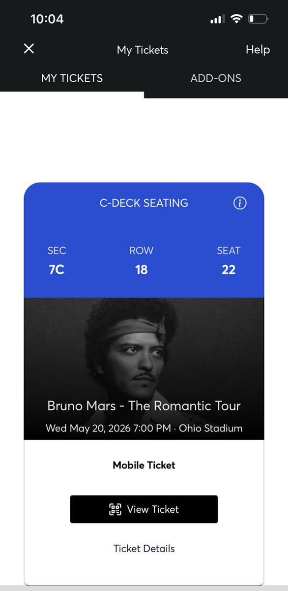 HarveyNole's tweet photo. @LiveNation @BrunoMars Am sdesperately selling out my tickets to anyone in Columbus Ohio, I’m trying to let go of! My Dms are open! Via Ticketmaster transfer 🎟️
Date: Wednesday, May 20th at 7 :00pm https://t.co/PHbCjOsqSW