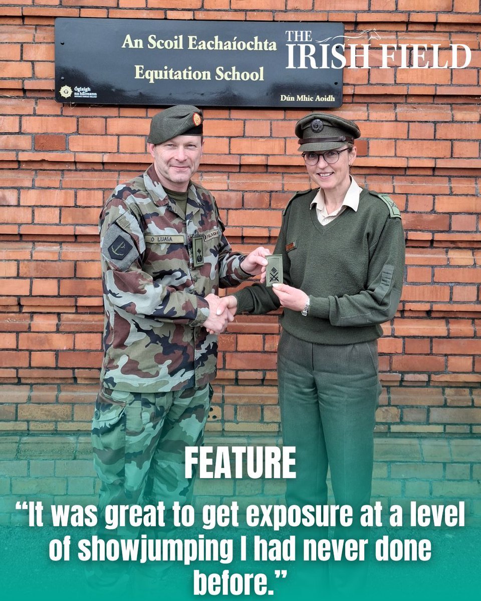 TheIrishFieldHW's tweet photo. This weekend in The Irish Field, Lt Col Sharon Crean, Officer Commanding of the Equitation School at McKee Barrcks in its centenary year, talks to Rachel Dowley about her career in the Defence Forces and her vision for the School
https://t.co/7gVs3UUZ1q https://t.co/bimrUK3tp4