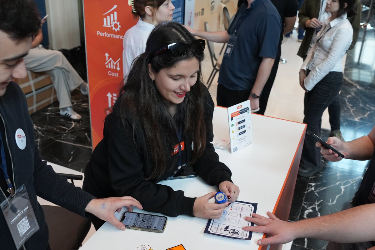 sufleio's tweet photo. What’s happening at the Sufle booth? 🚀

We’re at #AWSCommunityDay all day! 

Stop by to:
🥷 Test your score with Sufle Ninja
⏱️ Take a quick quiz &amp; challenge your speed 
🎁 Win surprise prizes
☕ Enjoy coffee &amp; quick chats

Come say hi at our booth! 
#AWS #Cloud #DevOps #Sufle https://t.co/V6gsS0Pg7e