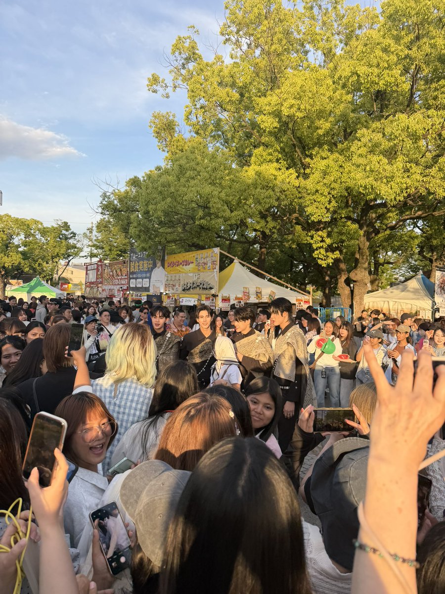 人だかりの正体はイケメンたち🥰 #タイフェス東京2026