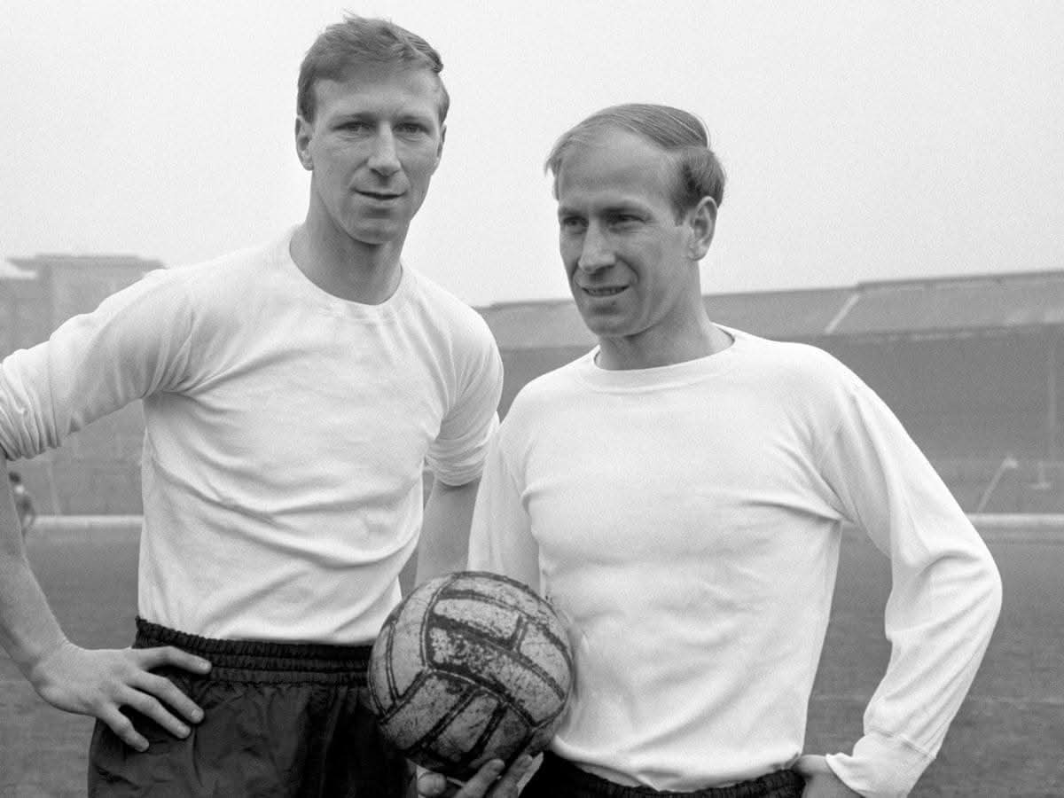 Jackie y Bobby Charlton