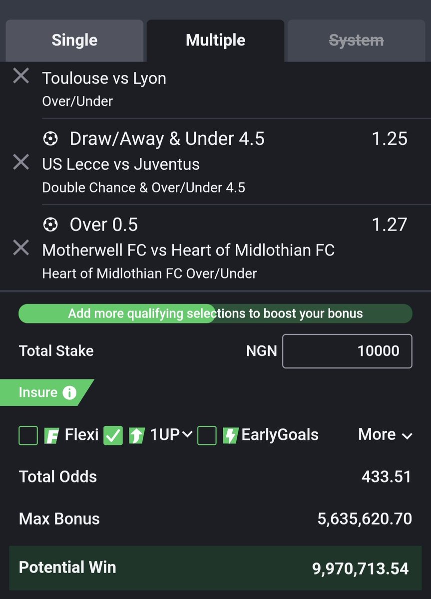 9iceTips's tweet photo. Sportybet code: T4AWPG
Don't miss this game. 
Don't misssss https://t.co/7Aca8kgXSu