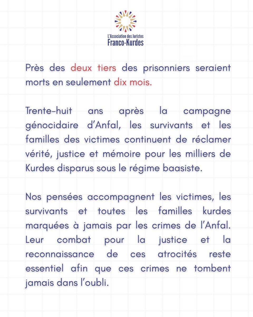 Association des Juristes Franco-Kurdes tweet media