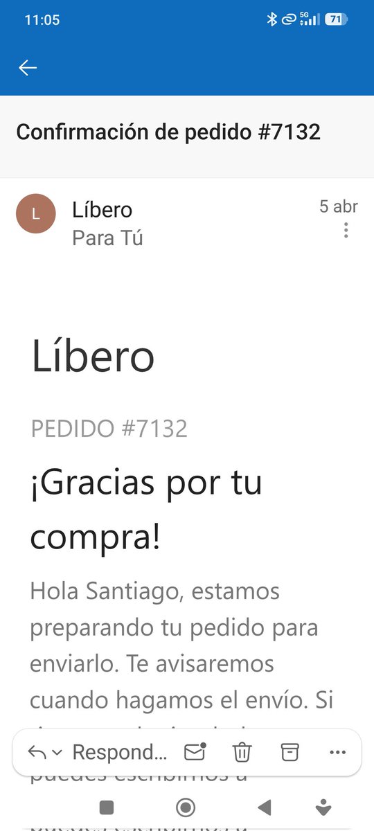 1steruel's tweet photo. @revistalibero Buenos días. Llevo esperando desde el 5 de Abril un pedido. Ruego envío urgente o reembolso. Gracias https://t.co/MMJpI22UM2