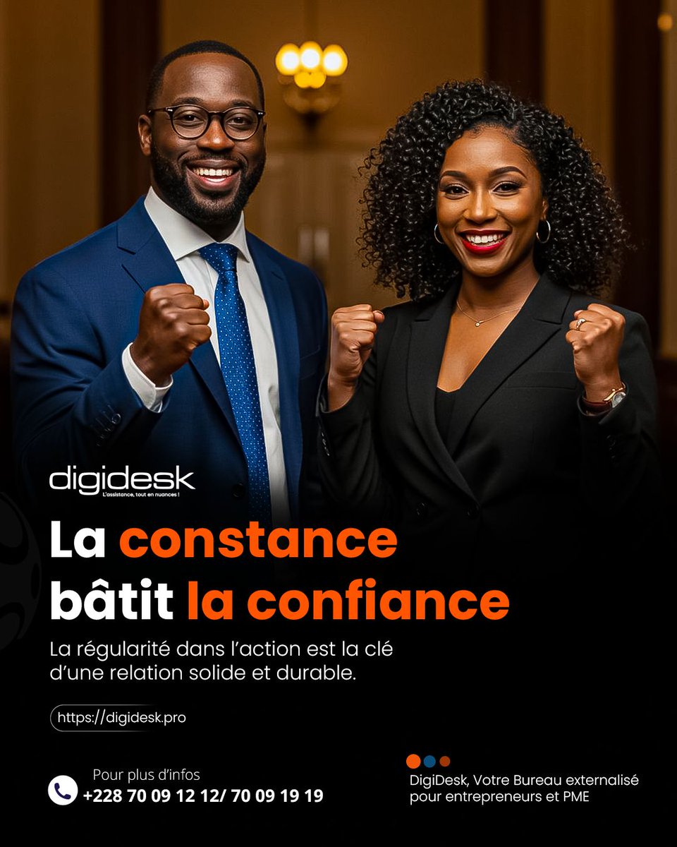 Digidesk_cbnt's tweet photo. La confiance ne se gagne pas en un jour… elle se construit à travers chaque action, chaque engagement respecté et chaque service rendu avec sérieux. https://t.co/BrocU9iitg