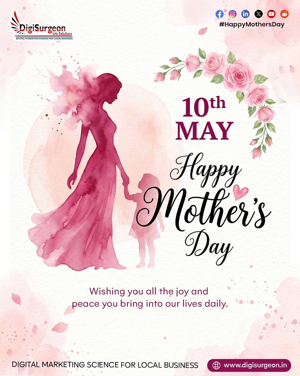 Digi_Surgeon's tweet photo. Wishing you all the joy and peace you bring into our lives daily. #HappyMothersDay
@Digi_Surgeon 
CALL Now! 7905273410 | 8840133701
Web - https://t.co/jW2C55NR12
#digitalpromotion #GoogleAdsPartner #DigiSurgeon #dis #marketingdigital #disteam #Google #googletrustedagency https://t.co/eQtUyjBpOI