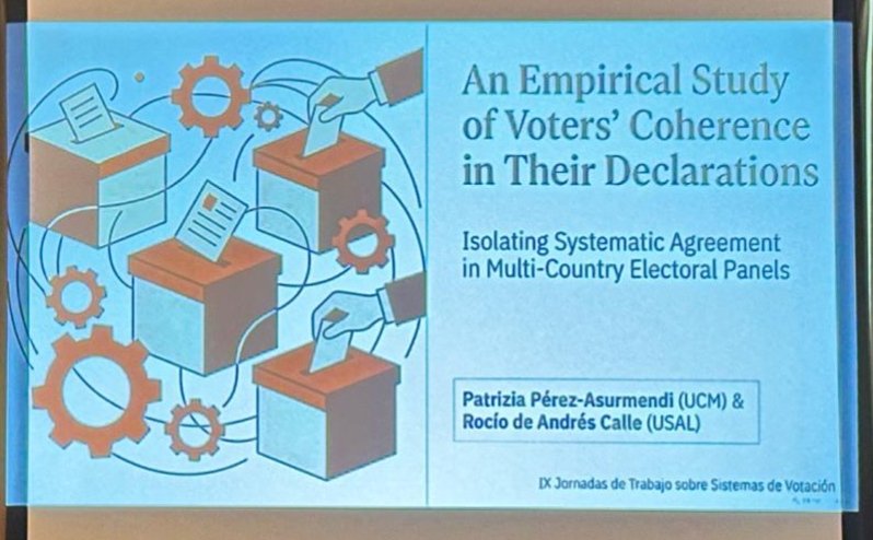 pm_macdmp's tweet photo. Estupenda  comunicación de un trabajo que  avanza en las IX Jornadas de Sistemas de Votación en Almazán (Soria) https://t.co/9x72fffYnH