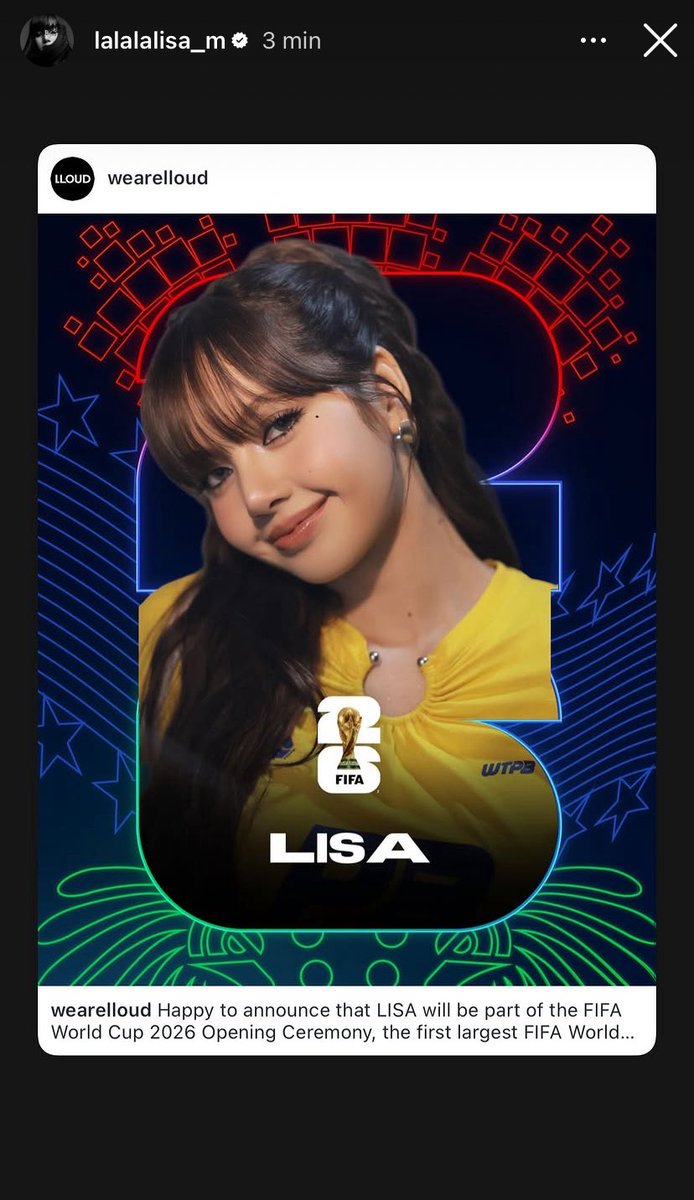 LALINSTAGRAM | Atualização de LISA nos stories em sua conta