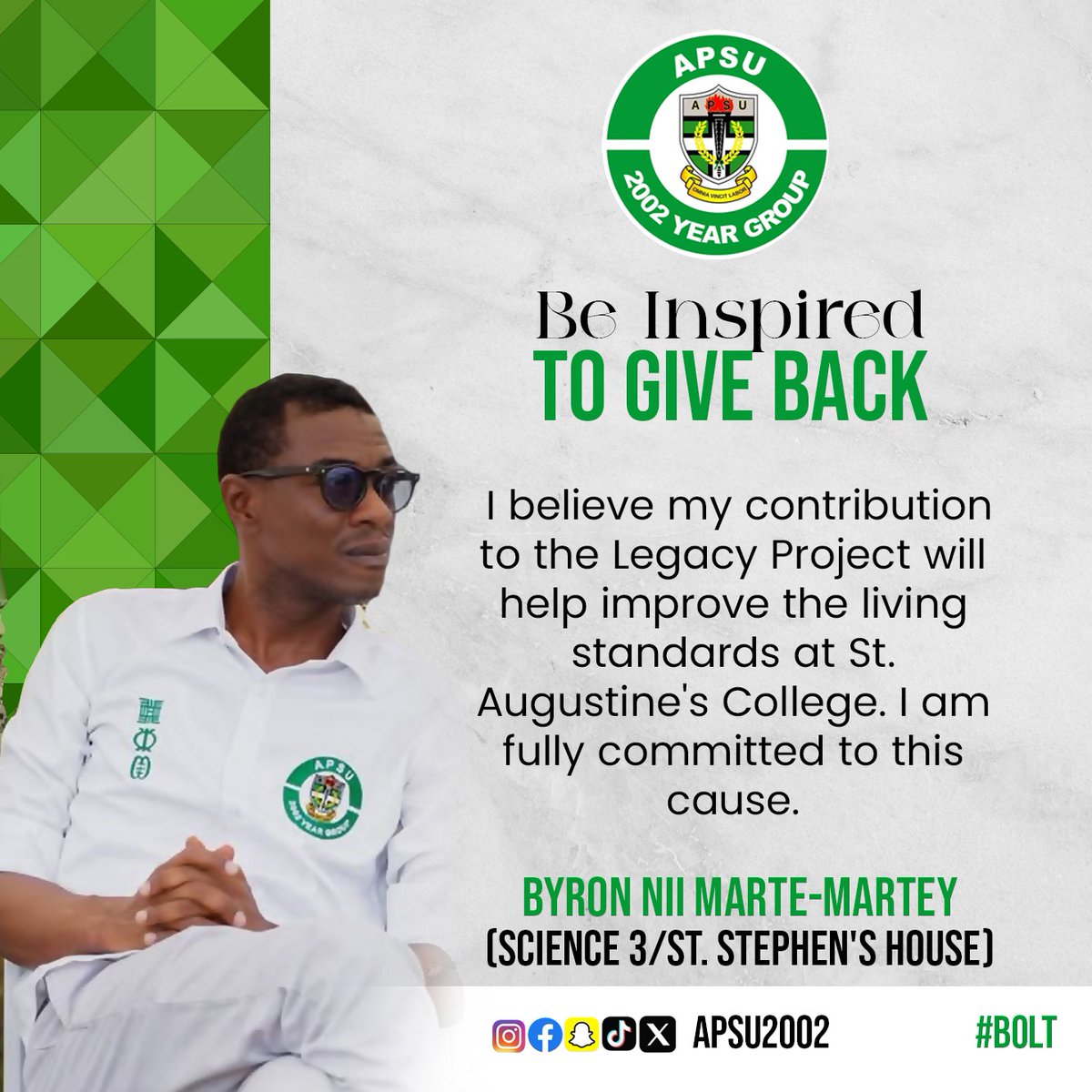 apsu_2002's tweet photo. Be inspired to give back to the college that made you. Others gave for us to benefit. Now it's our turn to give back. Let's all support. 
#APSU2002
#LegacyProject https://t.co/k00DxlAEvz