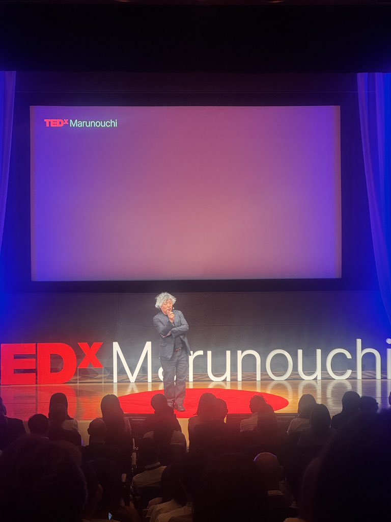yochanting's tweet photo. TEDx Marunouchi
茂木健一郎先���のAIと生きがいに関するスピーチ。IKIGAIがない人生がリスクになる時代。　@kenichiromogi @tedxmarunouchi https://t.co/yf61CiIcyH