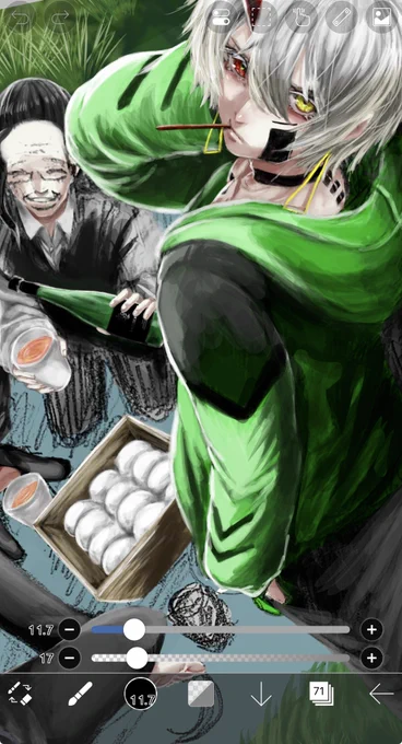 途中経過 #イラスト