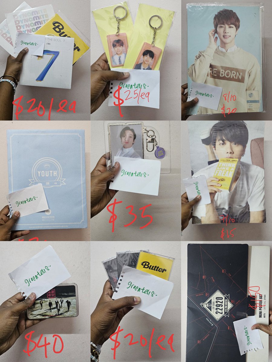 greenteh8's tweet photo. Price as stated
Exc postage
Please bump if I don't reply dm

NO RUSH POSTAGE 

#pasarBTS #myARMYjual
@pasarBTS
@BTSMarketMY 
@BTStrading_MY https://t.co/hfbPpL35SM