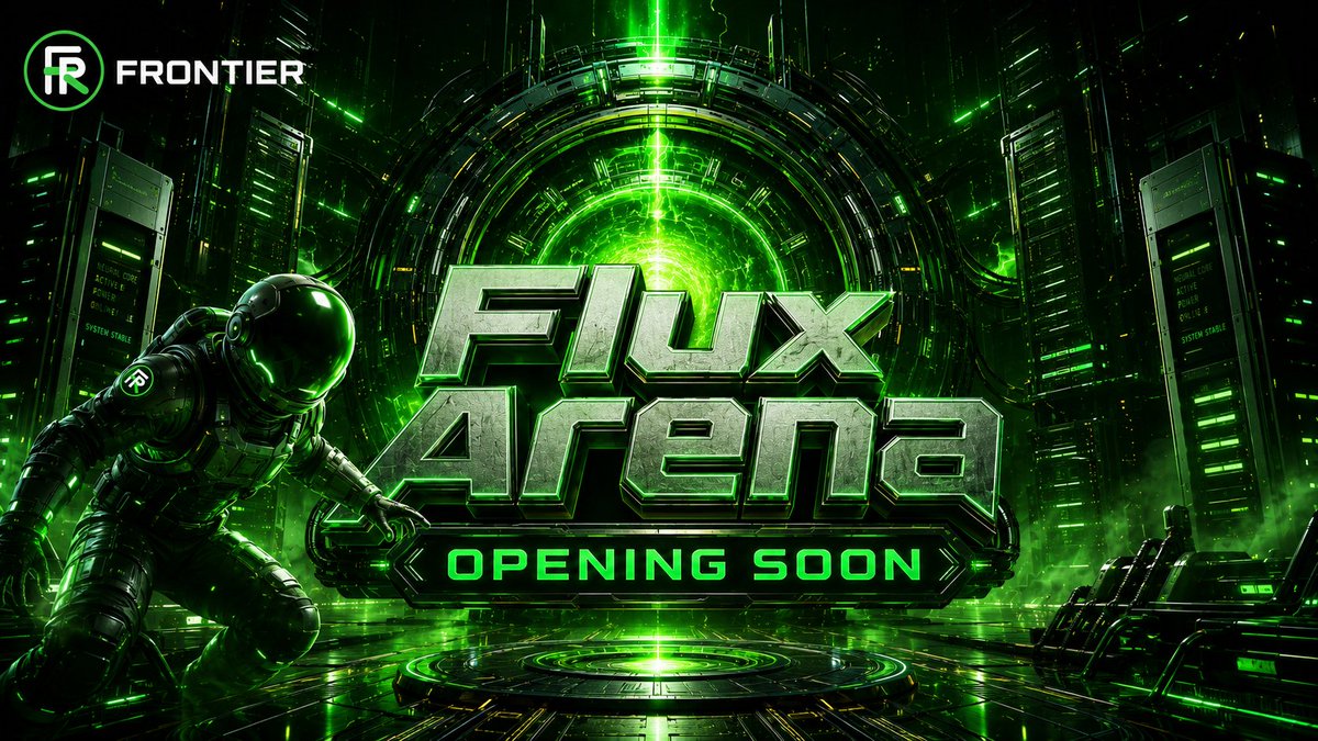 FrontierFi's tweet photo. 🚀 FRONTIER｜Flux Arena Launch Alert ⚡

The next chapter of AI-powered GameFi prediction is about to go live.

Flux Arena officially opens on
✅ May 9, 2026 · 06:00 AM (UTC-7)🔥
Powered by the AI Agent Engine, Flux Arena combines smart strategy execution, real-time data signals, automated decision flow, and high-frequency gameplay to deliver a next-level Web3 gaming experience.
⚡ AI Agent Auto-Execution
⚡ Real-Time Flux Arena Gameplay
⚡ A New Gateway to the Flux Kingdom
⚡ Team-Based Prediction Ecosystem Upgrade
⚡ FRO × AiEFi Dual-Asset Value Loop

This is more than a product launch.
It is a major step forward for FRONTIER as it expands into a smarter, faster, and more immersive AI GameFi ecosystem.

⏰ May 9 — Get ready to enter the Arena.
Join Flux Arena and unlock the next era of intelligent on-chain prediction.
#FRONTIER #FluxArena #AIAgent #GameFi #Web3 #FRO #AiEFi #OnChainGaming #AIWeb3