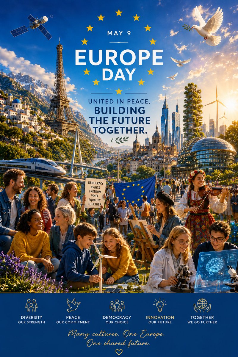 YFraslin's tweet photo. 9 May!
Happy Europe Day! 😃 https://t.co/Y42sidaW2P