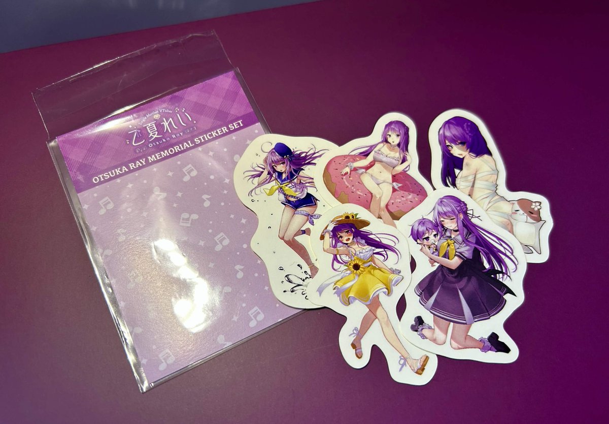 🎉7周年記念グッズ紹介⑦🎉 💜メモリアルステッカーセット （4.4～6.5