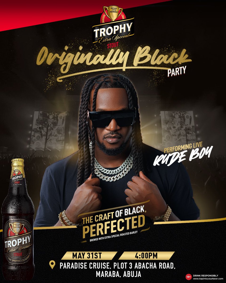 rudeboypsquare's tweet photo. Abuja‼️ May 31st 🗓️ Coming through! LIVE!! 🎼🎤 
 Brought to you by @trophystout 🍻 
  Musically Rude 🎼🎤 #firedepartment🔥🚒 https://t.co/fo609dpF43