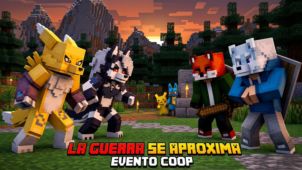 dukermon2's tweet photo. ⚔️ LA GUERRA SE APROXIMA ⚔️

Los therians y los furros están a punto de enfrentarse… y el caos ya comenzó. 🦊🐺

Necesitamos tu ayuda para calmarlos antes de que todo se salga de control.
¿Lograrás detener lo inevitable? 👀
🔥 Evento Coop en Dukermon 2

#minecraft #dukermon https://t.co/XQ983GVp9A
