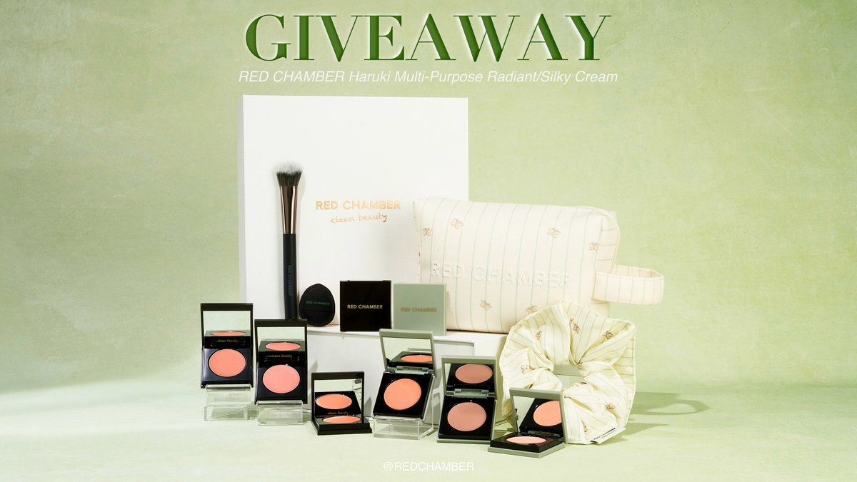 🎁 GIVEAWAY กลับมาอีกครั้ง!! ✨

RED CHAMBER แจก Gift Box Set ครีมบลัช Multi-use รุ่นใหม่ 2.0 มูลค่ารวมกว่า 4,000 บาท จำนวน 2 รางวัล 💖

มีครบทั้ง 6 สี สูตร Glow &amp; Soft Matte ✨
จะผิวมันหรือผิวแห้งก็ใช้รอด 👀
กติกาง่ายๆ
กดไลก์+โควทโพสต์นี้
