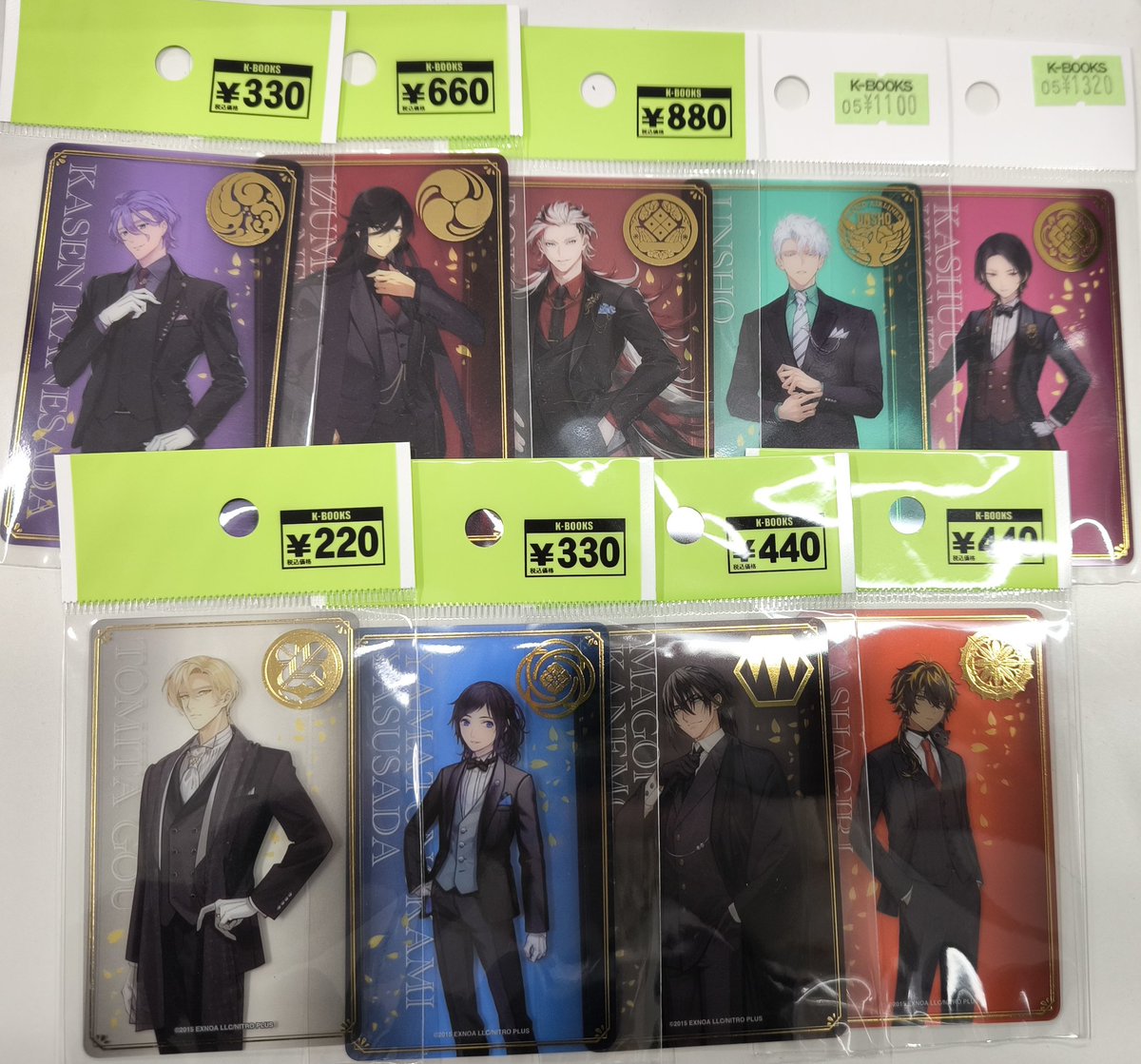 入荷情報】 刀剣乱舞 とうらぶ 大本丸博 クリアカード 歌仙兼定 和泉守