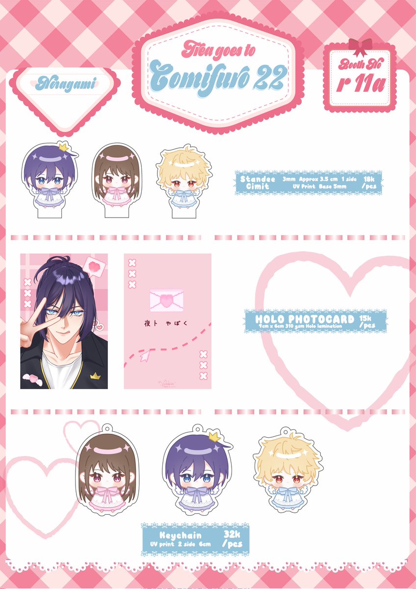 [Share is very appreciated ❤️]

Trea's OTS Catalogue for #CF22 ✨

📅 16-17 Mei 2026 (Both days)
📍 Booth R-11a | Circle Transaksi Musang
🛒 : Noragami, ORV, HSR, Genshin, Alien Stage, BSD, Mashle, Wind Breaker, Originals 

#CF22catalogue #comifuro22catalogue

✨ Noragami ✨