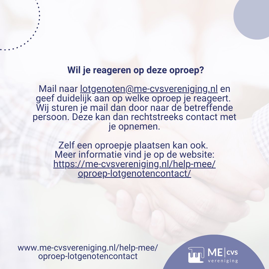 ME/cvs Vereniging tweet media