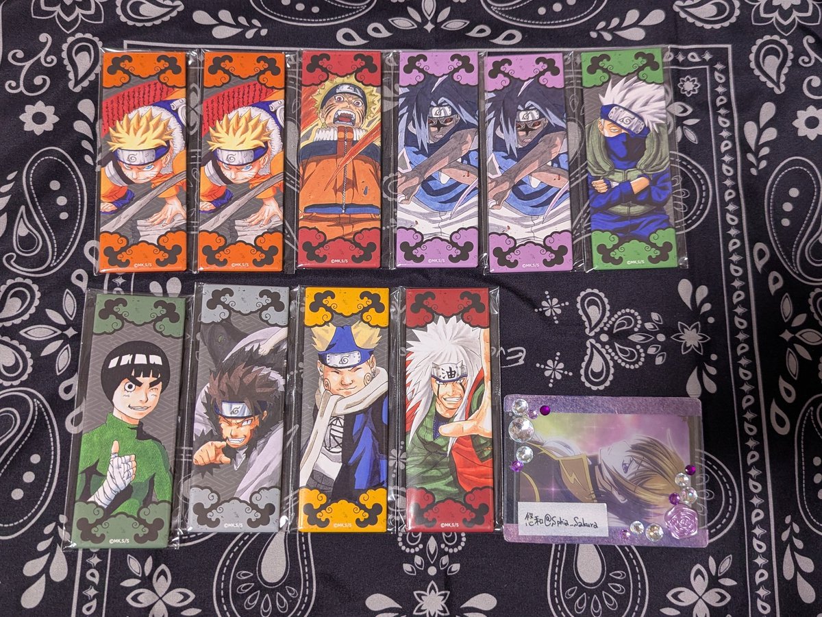 交換/譲渡】NARUTO 絵札 缶バッジ 譲: ☆ナルト, ☆サスケ, ☆カカシ