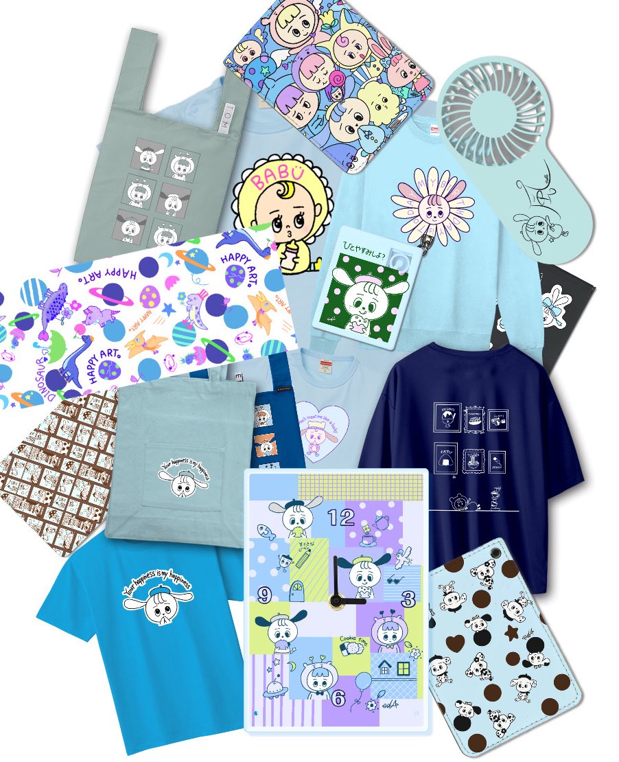 カラーをお好みで選べるグッズもたくさんあります🩷🍒❄️🫐

hap1art.designstore.jp